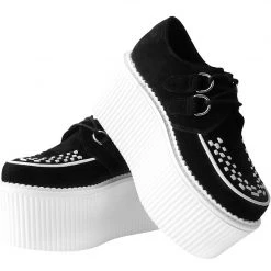 S3081 Black Suede White Interlace Stratocreeper New Arrivals
