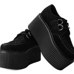 S9789 Women Black Suede Classic Stratocreeper
