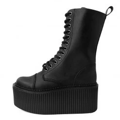 S9792 Black 12-Eye Casbah Stratocreeper Boot Women