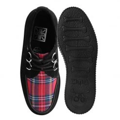 S9861 Black Suede & Red Tartan Stratocreeper Women