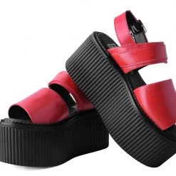 S9965L Women Red Brush-Off Strato Sandal