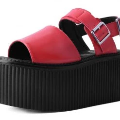 S9965L Women Red Brush-Off Strato Sandal