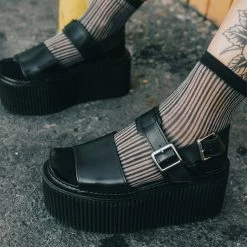 S9966L Black Brush-Off Strato Sandal Women