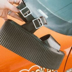 S9966L Black Brush-Off Strato Sandal Women