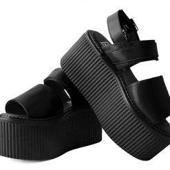 S9966L Black Brush-Off Strato Sandal Women