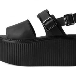 S9966L Black Brush-Off Strato Sandal Women