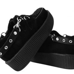 SA02 Eyelet Black Bondage Shoe Straps