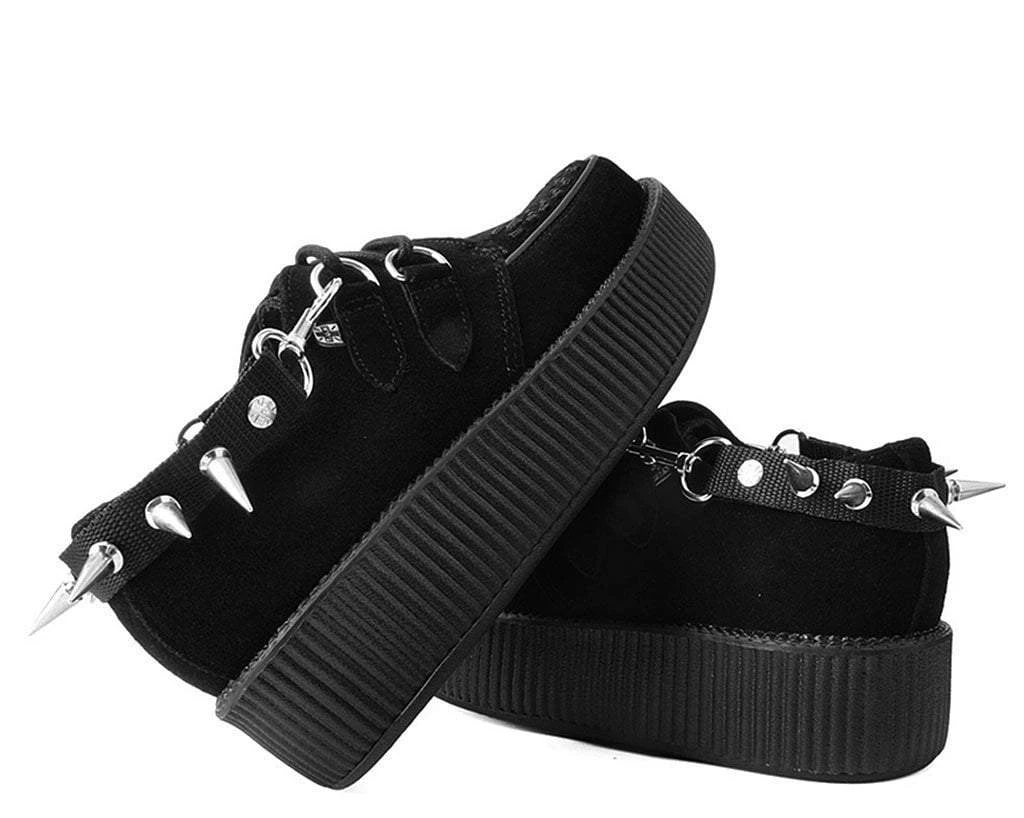 SA04 Vegan Spiked Black Bondage Shoe Straps