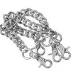 SA05 Vegan Metal Chain Bondage Shoe Straps