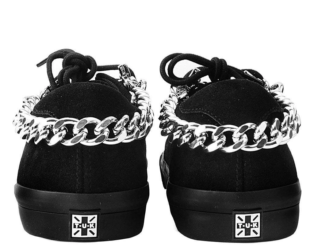 SA05 Vegan Metal Chain Bondage Shoe Straps