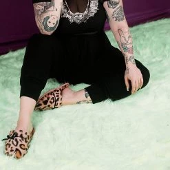 SL02 Pink Leopard Bow Slipper