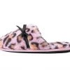 SL02 Pink Leopard Bow Slipper
