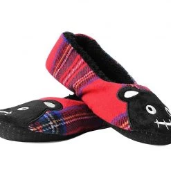 SL05 Tartan Punk Rock Panda Slipper