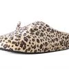 SL07 Tan Leopard Kitty Slipper Women