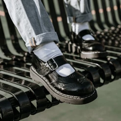 T1002 Brogue Mary Janes Women