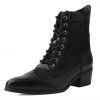 T2300L Black Victorian Anarchic Pointed Boot