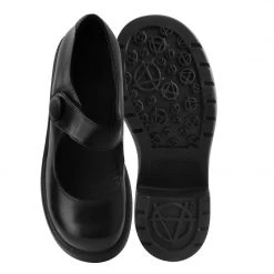 T2302L Black Bubble Anarchic Mary Jane Platform