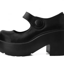 T2302L Black Bubble Anarchic Mary Jane Platform