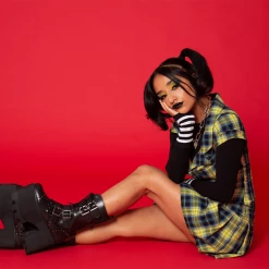 T2305 Black 4-Buckle Anarchic Moto Boot