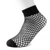 TSK1016 Black Fishnet Crew Sock Vegan
