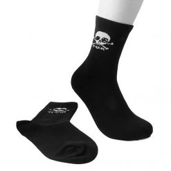 TSK1034 Black T.U.K. Skull Logo Women’s Sock
