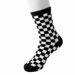 TSK1045 Black & White Checker T.U.K. Women’s Sock