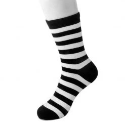 TSK1048 Black & White Stripe T.U.K. Men’s Sock
