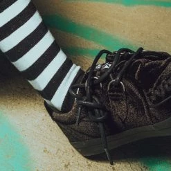 TSK1048 Black & White Stripe T.U.K. Men’s Sock