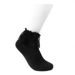 TSK1066 Women's Black Lolita Sock