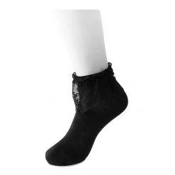 TSK1066 Women's Black Lolita Sock