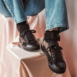 TSK1066 Women's Black Lolita Sock