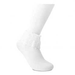 TSK1067 Women's White Lolita Sock