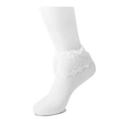 TSK1067 Women's White Lolita Sock