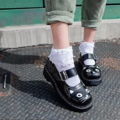 TSK1067 Women's White Lolita Sock