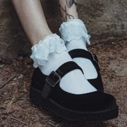 TSK1067 Women's White Lolita Sock