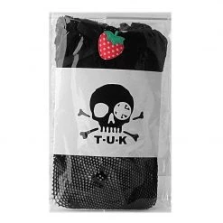 TSK1068 Black Strawberry Lace Kneehigh Women