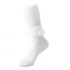 TSK1070 White Lace Crew Sock Women