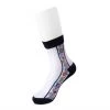 TSK1080 Vegan Black Stripe Floral Sheer Sock