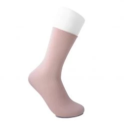 TSK1082 Pink Spandex Crew Sock
