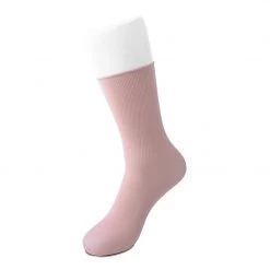 TSK1082 Pink Spandex Crew Sock
