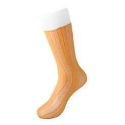 TSK1086 Vegan Mustard Lettuce Trim Lace Sock