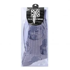 TSK1092 Grey Skull Crew Sock