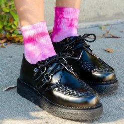 TSK1100 Tie-Dye Women's Red Ankle Sock