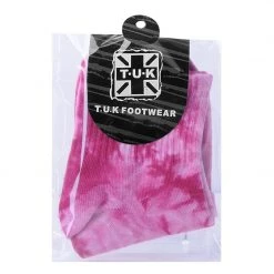 TSK1100 Tie-Dye Women's Red Ankle Sock