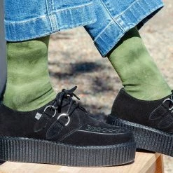 TSK1107 Vegan Tie-Dye Avocado Women's Crew Sock