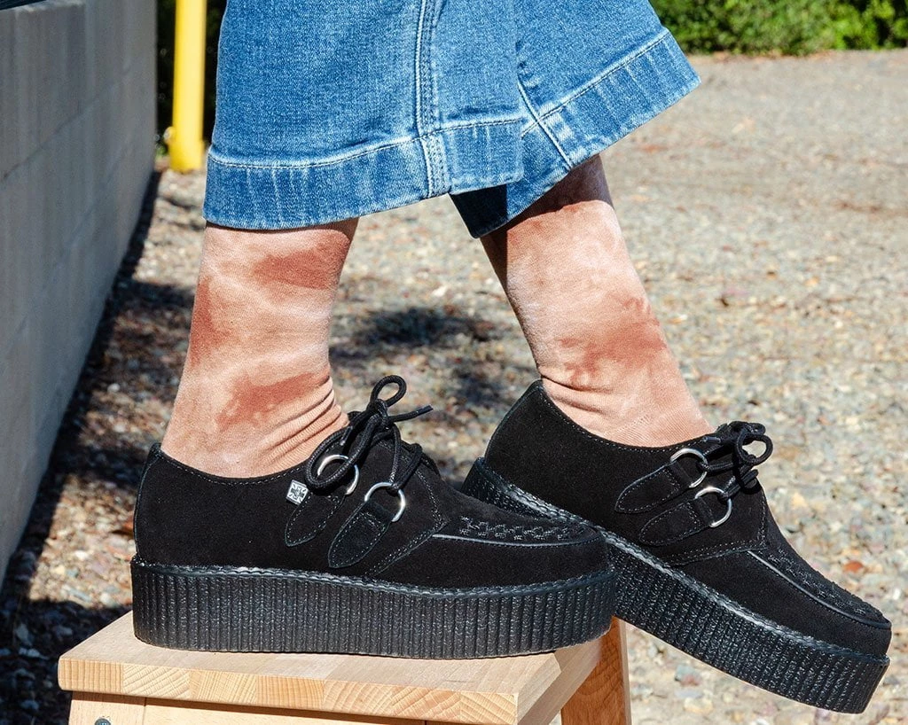 TSK1109 Tie-Dye Chocolate Women's Crew Sock