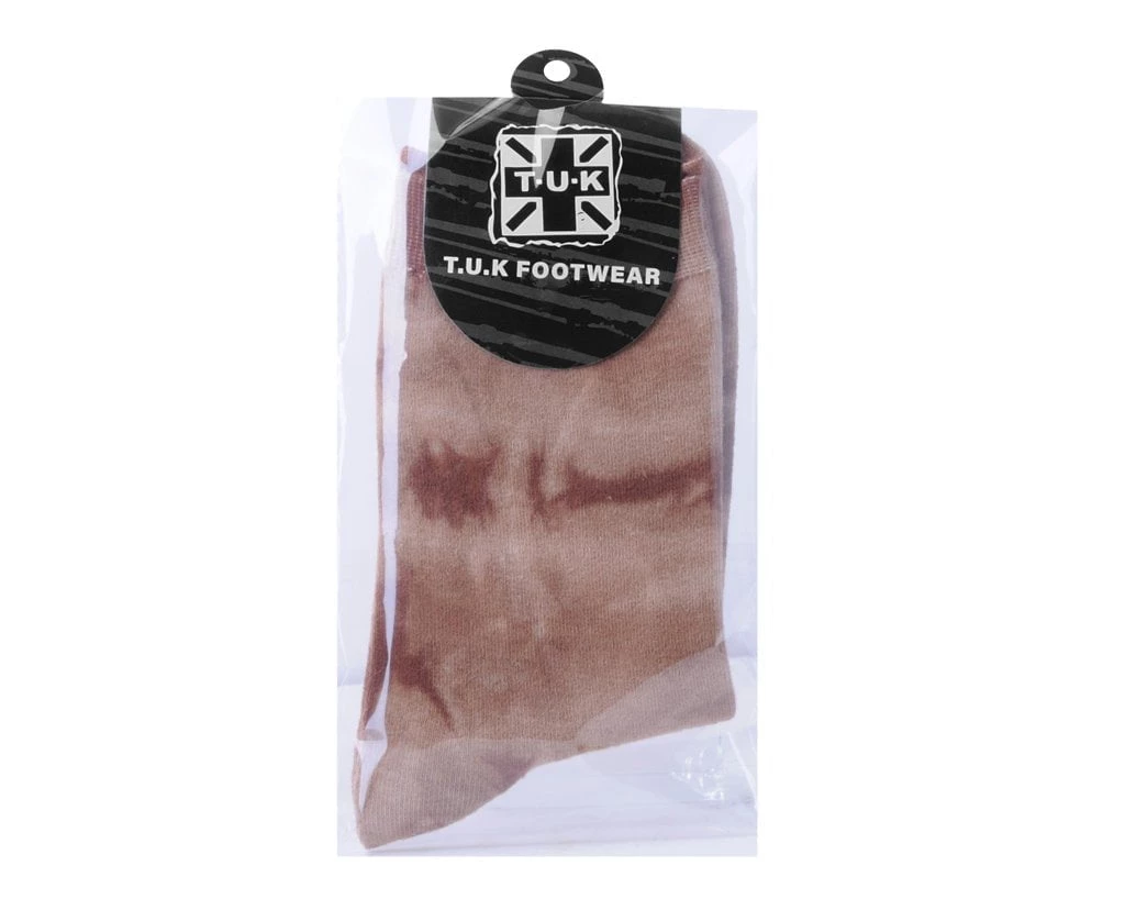 TSK1109 Tie-Dye Chocolate Women's Crew Sock