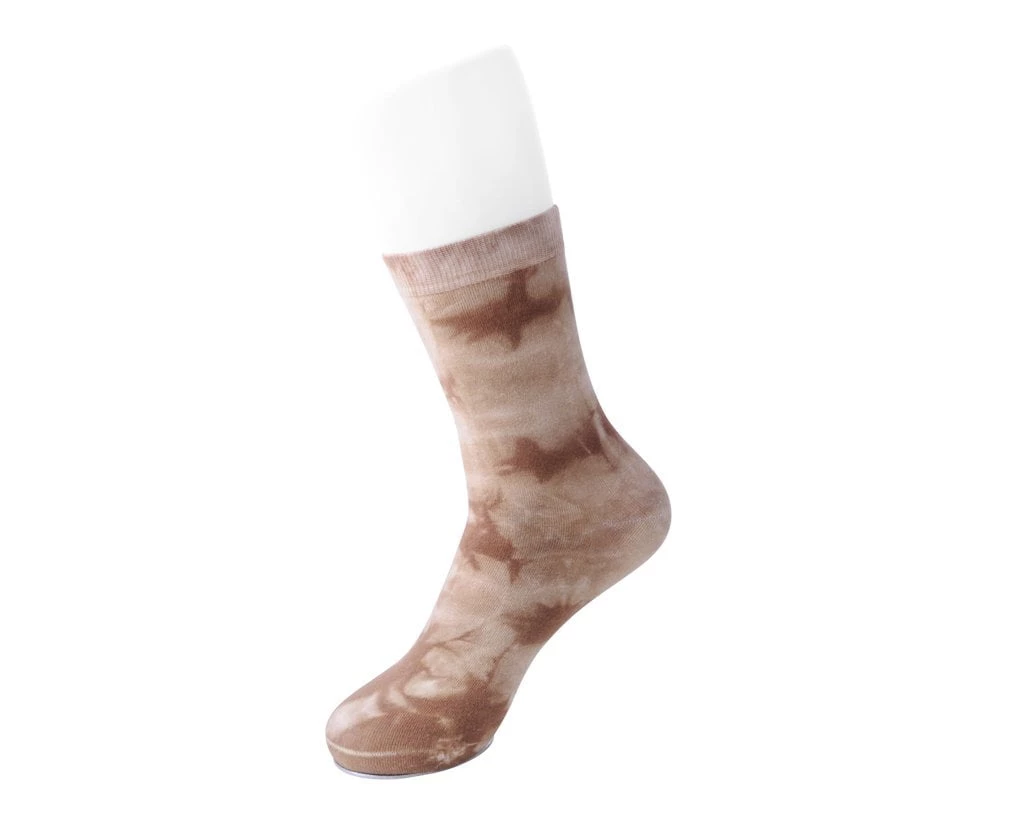 TSK1109 Tie-Dye Chocolate Women's Crew Sock