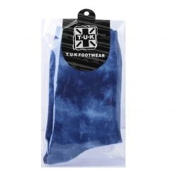 TSK1110 Tie-Dye Blue Women's Crew Sock Vegan