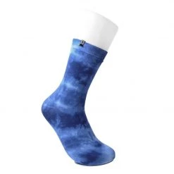 TSK1110 Tie-Dye Blue Women's Crew Sock Vegan